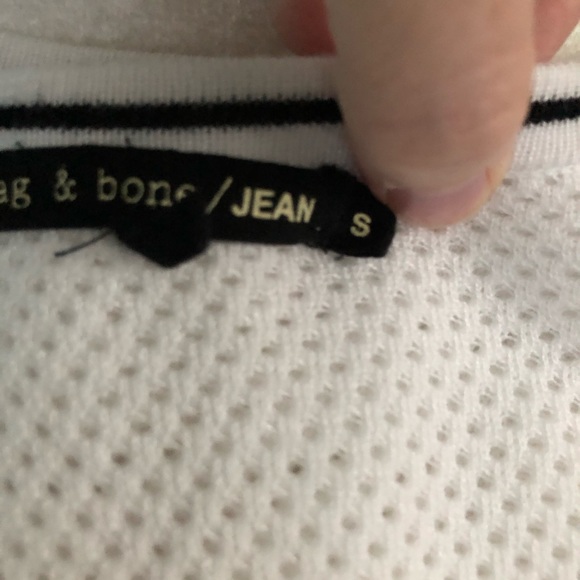 Rag & Bone Lightweight Mesh Splitback Knit Top - Picture 9 of 10